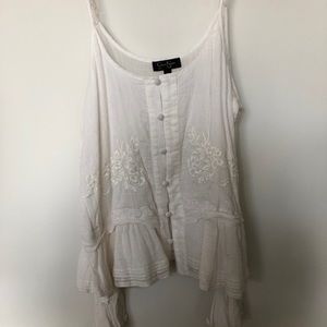 Jessica Simpson Embroidered Cold Shoulder Top